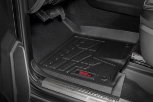Ram 3500 Floor Mats - Front & Rear - Rough Country - Sure-Fit - '19-'24